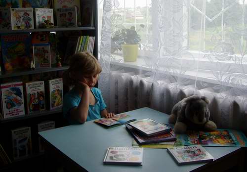 Детский уголок в Малобикшикской модельной библиотеке