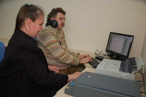 Комната для незрячих и слабовидящих пользователей Национальной библиотеки Чувашской Республики